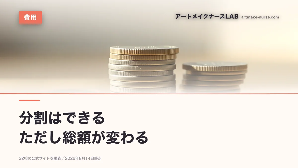 分割はできる　ただし総額が変わる